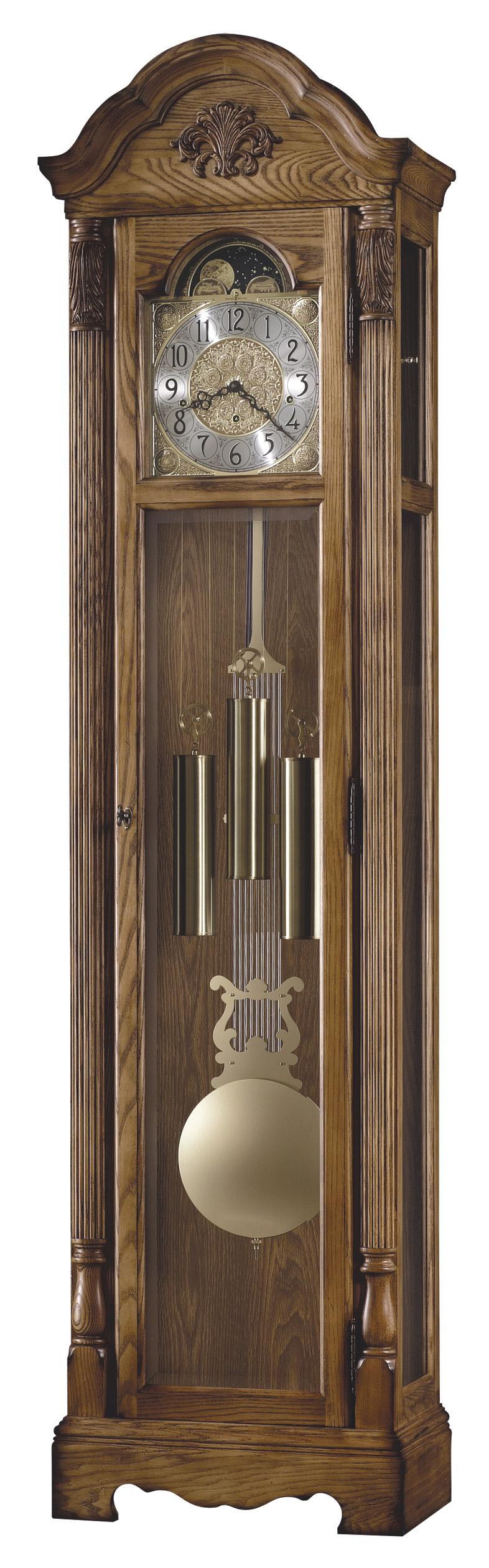 Clocks Calhoun Grandfather Clock with Arched Pediment Rotmans